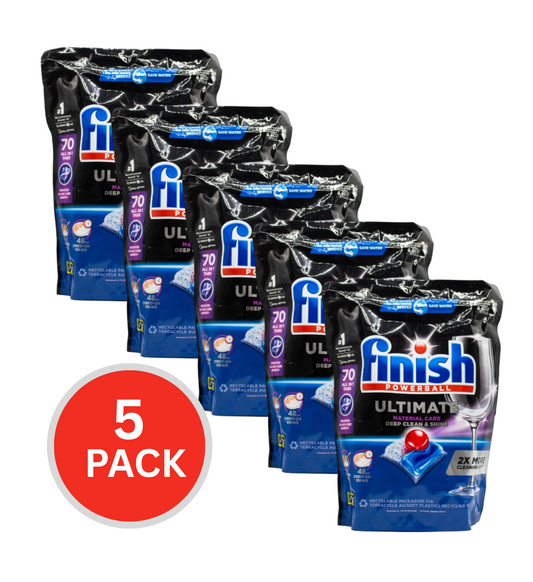 Finish Dishwasher Tablets Powerball Ultimate All In 1 5 x 70Pk (350 Tablets)