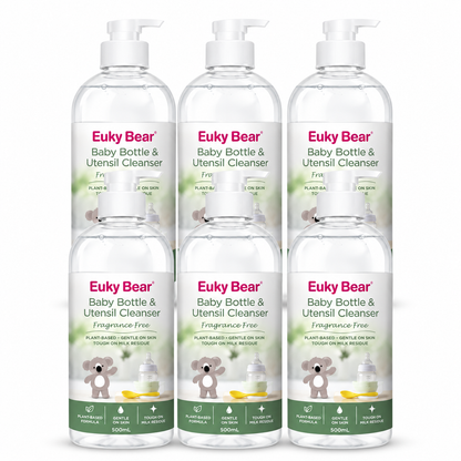 Euky Bear Baby Bottle & Utensil Cleanser 500mL – Pack of 6