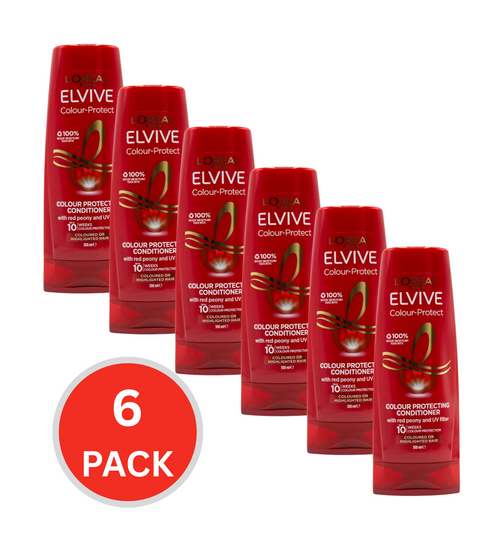 Loreal Conditioner Elvive Colour Protecting Coloured Or Highlighted Hair 300ml (6x Pack)
