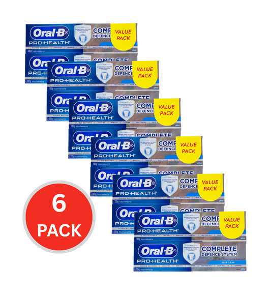 Oral B Pk2 X 110g Toothpaste Pro Health Complete Defence System Deep Clean Mint (6x Pack)