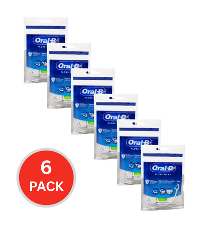 Oral B Pk30 Floss Picks Mint Flavour (6x Pack)