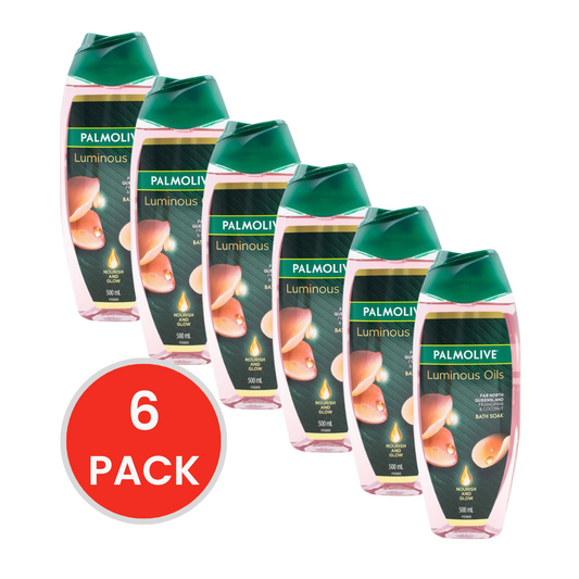 Palmolive Bath Soak Luminous Oils Nourish And Glow Far North Queensland Frangipani And Coconut 500ml (6x Pack)