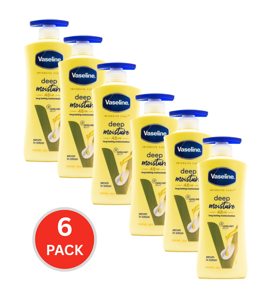Vaseline 400ml 48h Deep Moisture (6x Pack)