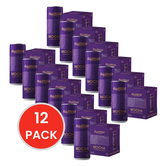 All Press Espresso Iced Specialty Coffee Mocha 240ml Can (12x Pack)