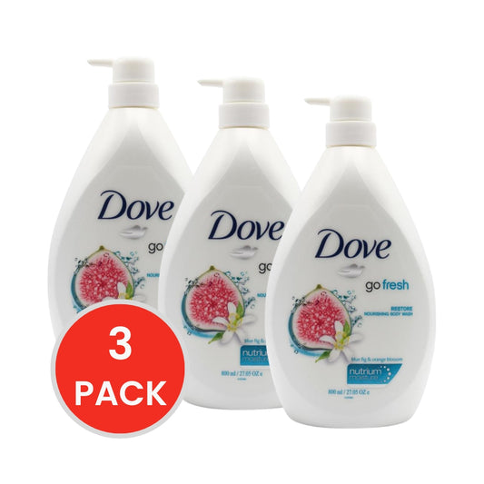 Dove Body Wash Blue Fig & Orange Blossom 800ml (3x Pack)