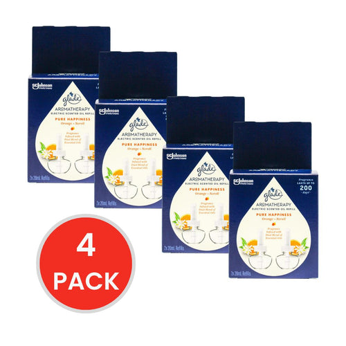 Glade Pk2 X 20ml Electric Scented Oil Refill Aromatherapy Pure Happiness Orange Neroli 20ml x 2Pk (Value Pack 8)