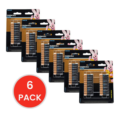 Duracell Batteries Ultra AAA 6 x 20Pk (Value Pack 120)
