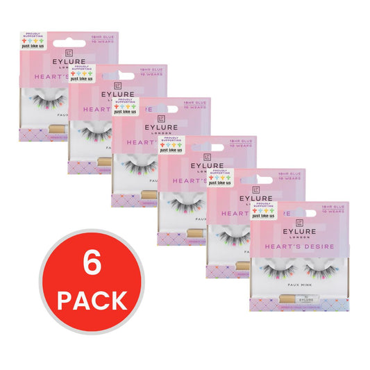 Eylure London Glue And Lashes Hearts Desire (6x Pack)
