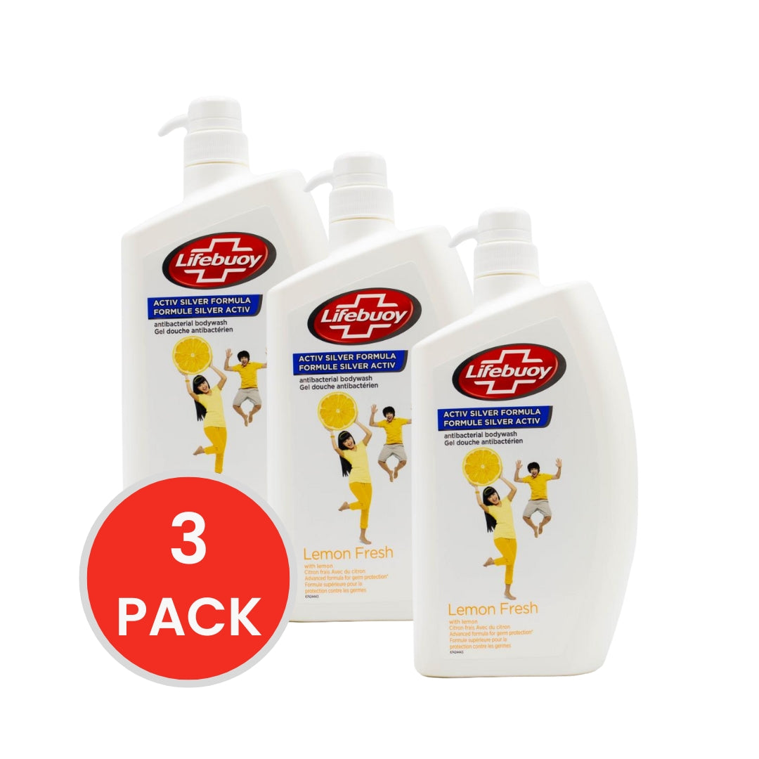 Lifebuoy Body Wash Lemon Fresh 1 Litre (3x Pack)