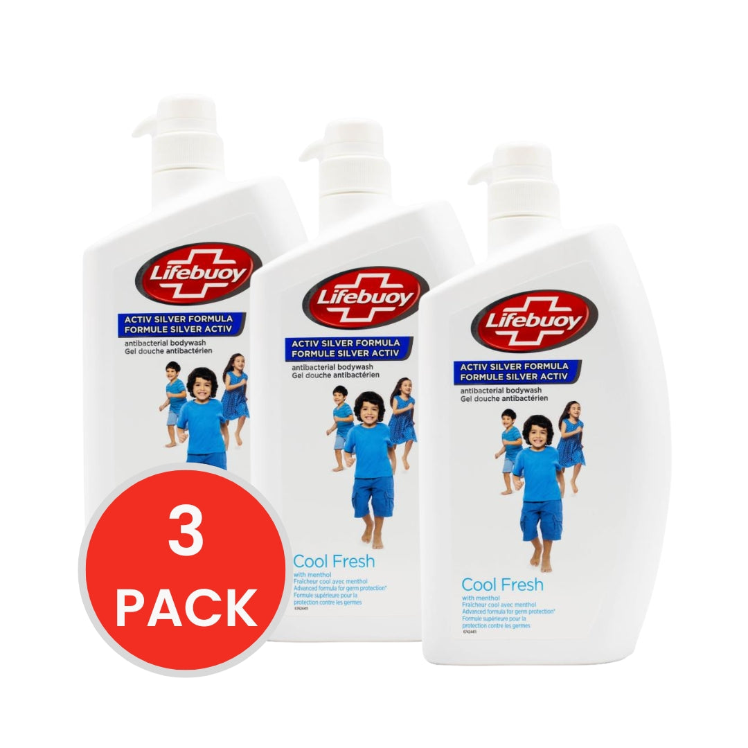 Lifebuoy Body Wash Cool Fresh 1 Litre (3x Pack)