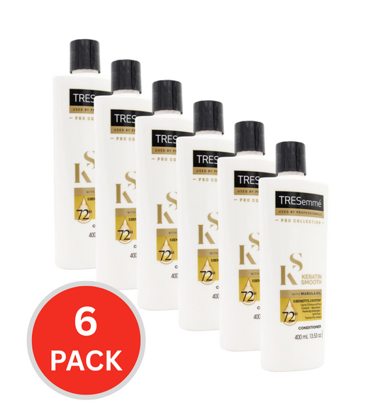 Tresemme Conditioner Keratin Smooth With Marula Oil 400ml (6x Pack)
