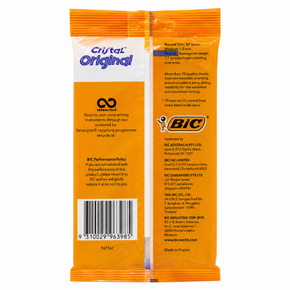 BIC Cristal Original Blue Ballpoint Pens 12pk (12 Pack, 144 Pens)