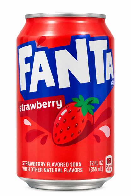 Fanta Strawberry Soda 355mL x 12
