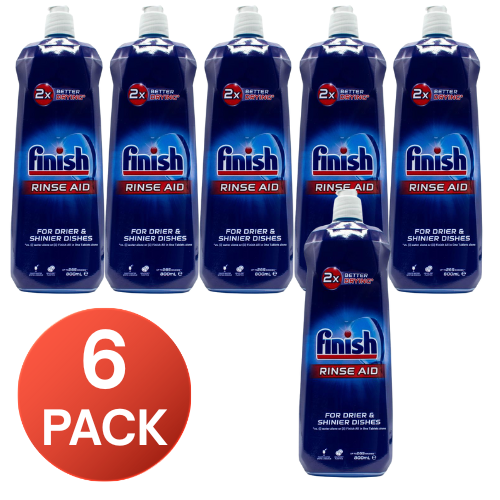Finish 800mL Rinse Aid (6 Pack)