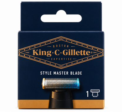 King C Gillette Style Master Replacement Blade x 3