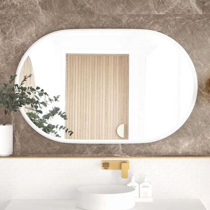 LED Noosa 1200(W)x750(H) White Metal Frame Mirror- Install Horizontal or Vertical