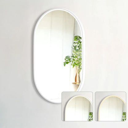 LED Noosa 900(H)x600(W) White Metal Frame Mirror- Install Horizontal or Vertical