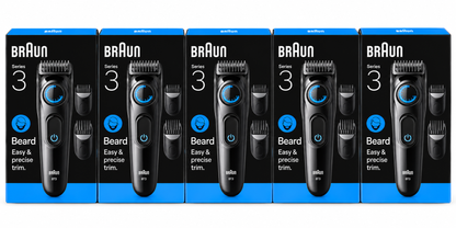 Braun Beard Trimmer Series 3 BT3 Precision Electric Trimmer x 5