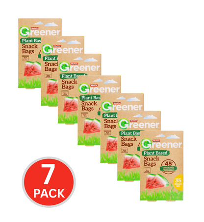 Multix Pk35 Greener Snack Bags 16cm X 10cm (7x Pack)