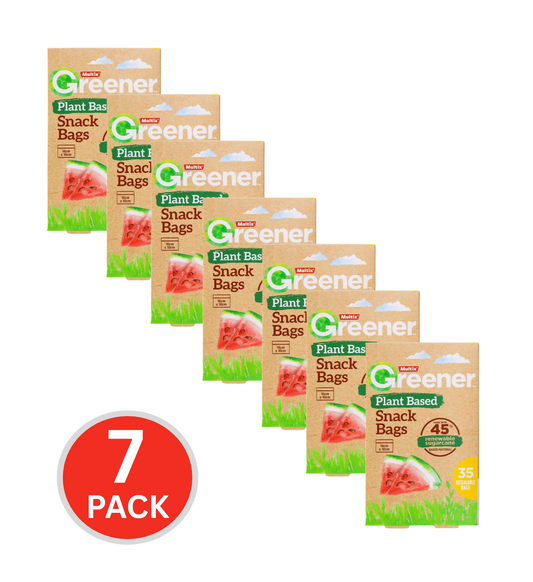 Multix Pk35 Greener Snack Bags 16cm X 10cm (7x Pack)