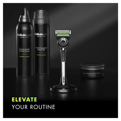 GILLETTE LABS RAZOR WITH TWO BLADE REFILLS