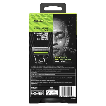 GILLETTE LABS RAZOR WITH TWO BLADE REFILLS