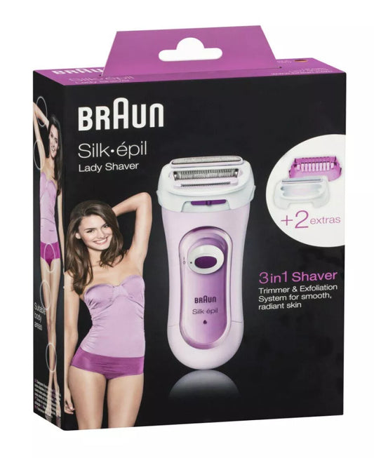BRAUN SHAVER LADY SILK EPIL 3 IN 1