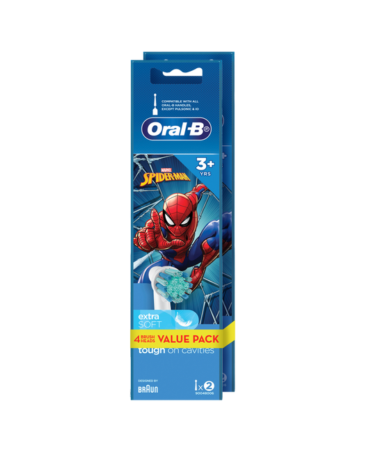 ORAL B PK2 TOOTHBRUSH HEADS KIDS STAGES POWER SPIDERMAN