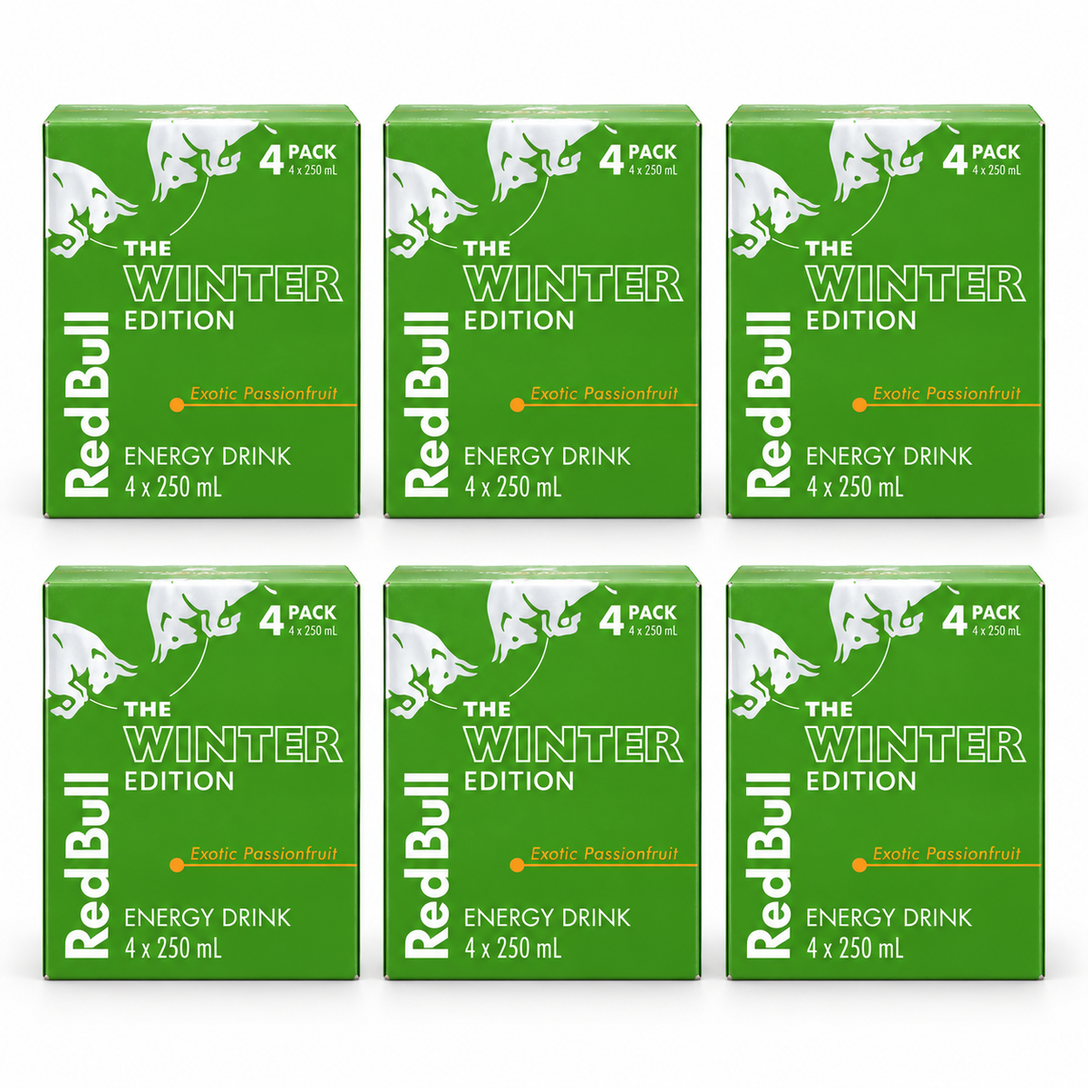 Red Bull Winter Edition Passionfruit Energy Drink 250mL 4 Pack  - 6 Pack