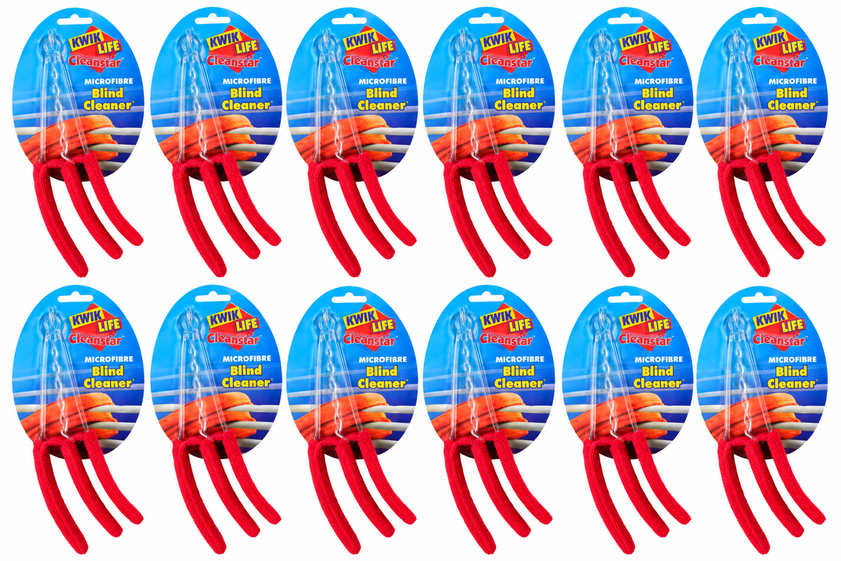 Kwik Life Microfibre Blind Cleaner 12 Pack Venetian Window Dusting Tool