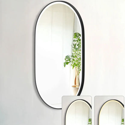 LED Noosa 1200(W)x750(H) Black Metal Frame Mirror- Install Horizontal or Vertical
