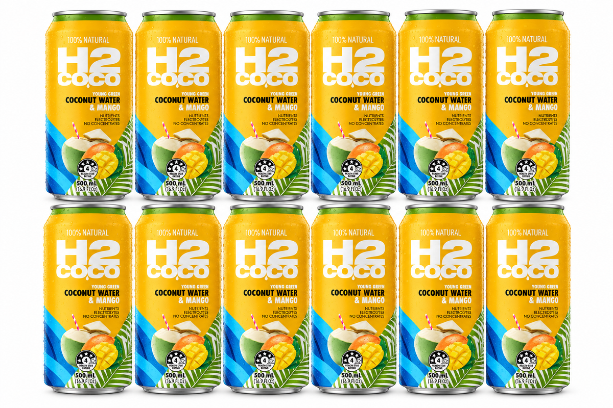 H2 Coco Coconut Water & Mango 500mL x 12