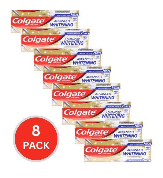 Colgate Pk3 X 200g Toothpaste Advanced Whitening Tartar Control (8x Pack)