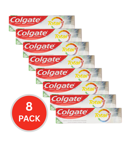 Colgate Pk3 X 200g Toothpaste Total 12 Advanced Clean (8x Pack)