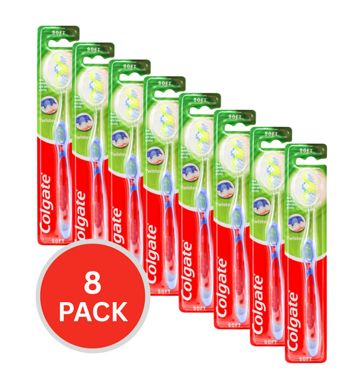Colgate Toothbrush Deep Cleaning Twister Medium (8 Pack)