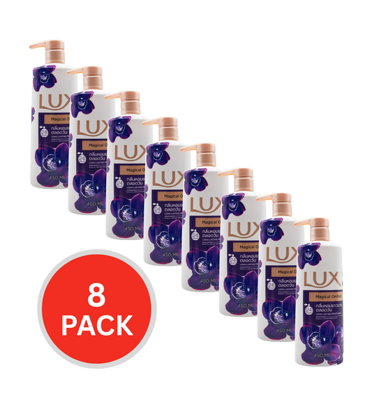 Lux Body Wash Magical Orchid 450ml (8 Pack)
