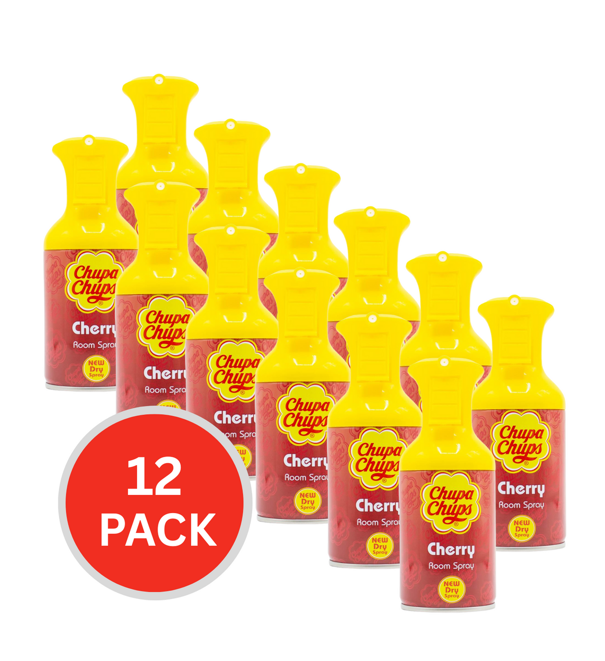 12PK Chupa Chups 250ml Room Spray Cherry