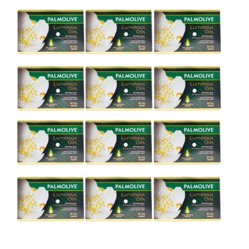 Palmolive Luminous Oils Soap Bar Byron Bay Rosewood & Jasmine 130g (12 Pack)
