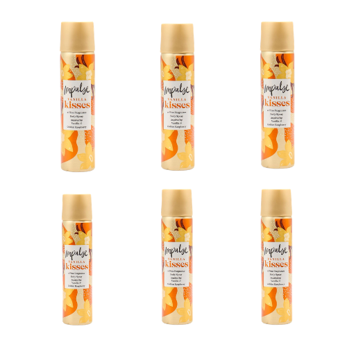Impulse Body Spray Vanilla Kisses 75mL (6 Pack)