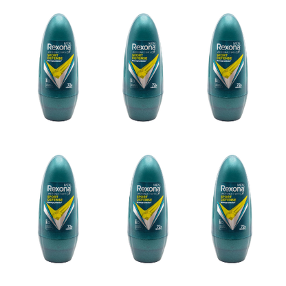 Rexona Men Roll On Deodorant Sport Defence 72H 45mL (6 Pack)