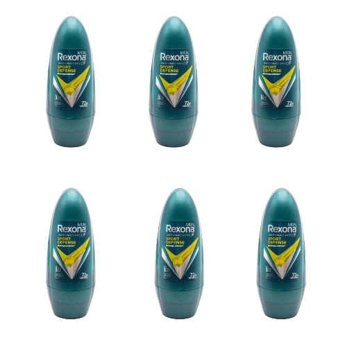 Rexona Men Roll On Deodorant Sport Defence 72H 45mL (6 Pack)
