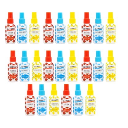 Lumist Toilet Bowl Spray Ast 60mL Rose Bowl x4 Coastal Breeze x10 Citrus Fresh x10 (24xPack)