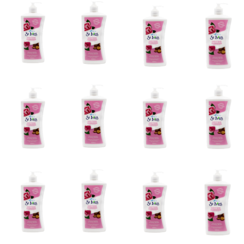 St Ives Body Lotion Smoothing Rose & Argan Oil 532mL (12 Pack)