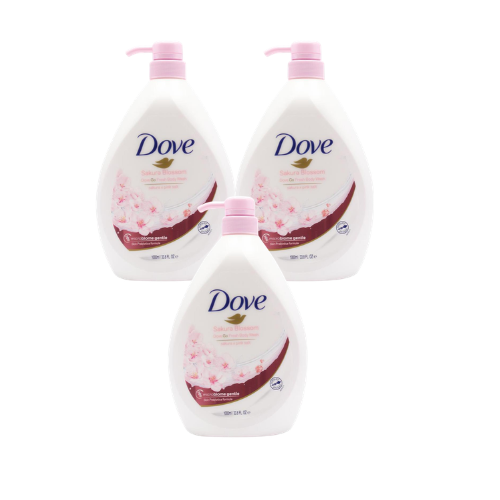 Dove Body Wash Sakura Blossom 1000mL (3 Pack)