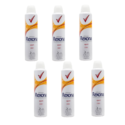 Rexona Antipersprant Women 48h Active Sport 145g / 250ml (6 Pack) Dry