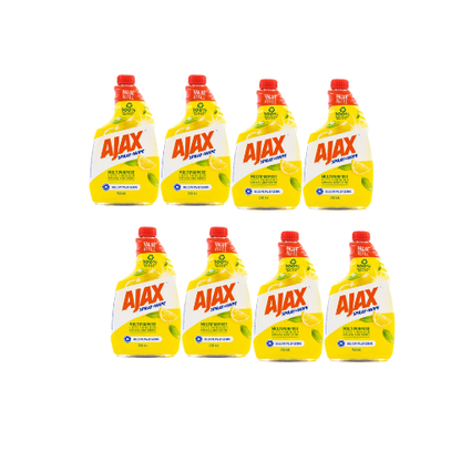 AJAX 750mL Spray N Wipe Multi-Purpose Refill Spray Lemon Citrus (8 Pack)
