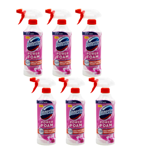 Domestos Toilet & Bathroom Power Foam Floral Burst 450mL (6 Pack)