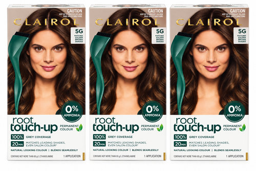 Clairol Root Touch Up 5G Golden Brown Permanent Hair Colour Dye 3 Pack
