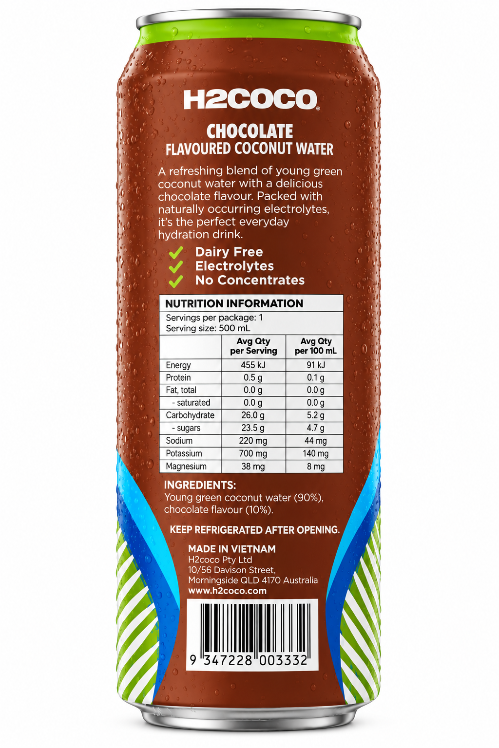 H2 Coco Chocolate Coconut Water 500mL x 12