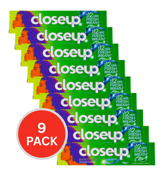 Closeup Toothpaste Everfresh Peppermint Drops 90g (9 Pack)